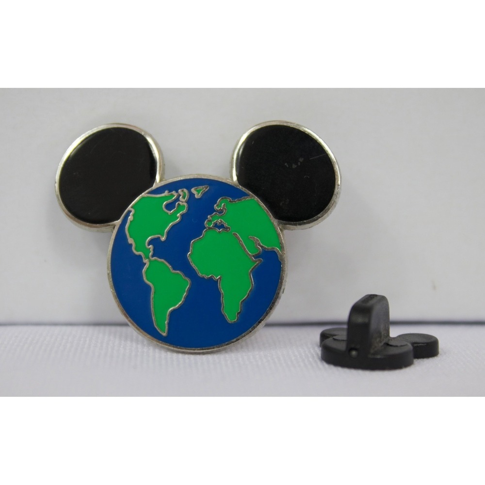 Disney Parks Mickey Head Ears Planet Earth Globe Trading Pin 2010